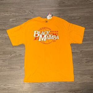 NWT Kobe Bryant #24 Black Mamba T-Shirt Majestic Los Angeles Lakers Mens XL